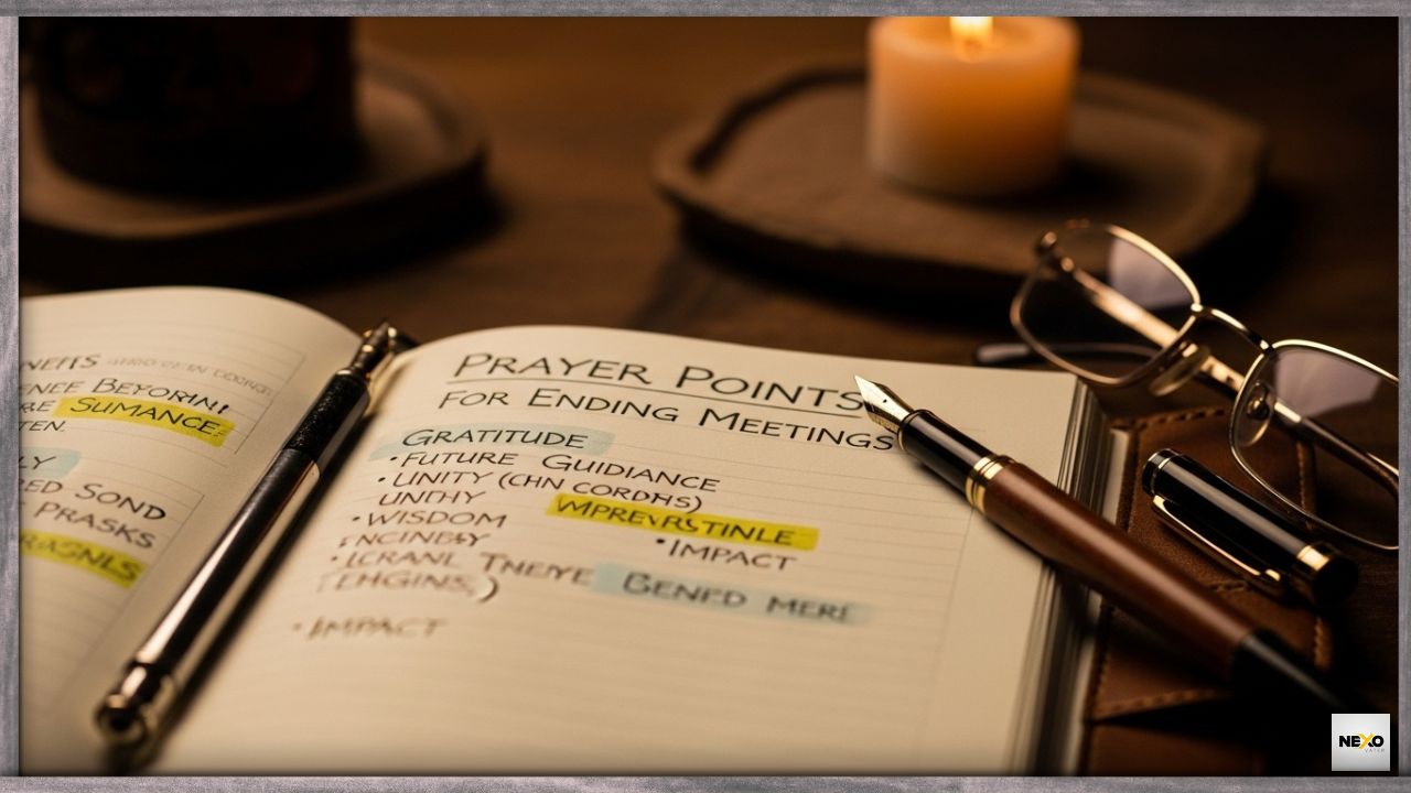 Prayer Points for Ending Meetings