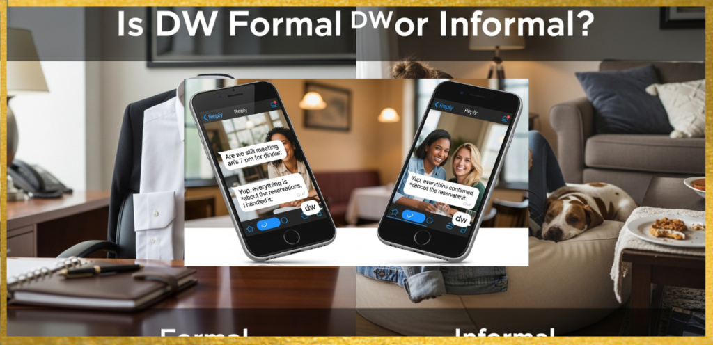 Is DW formal or informal