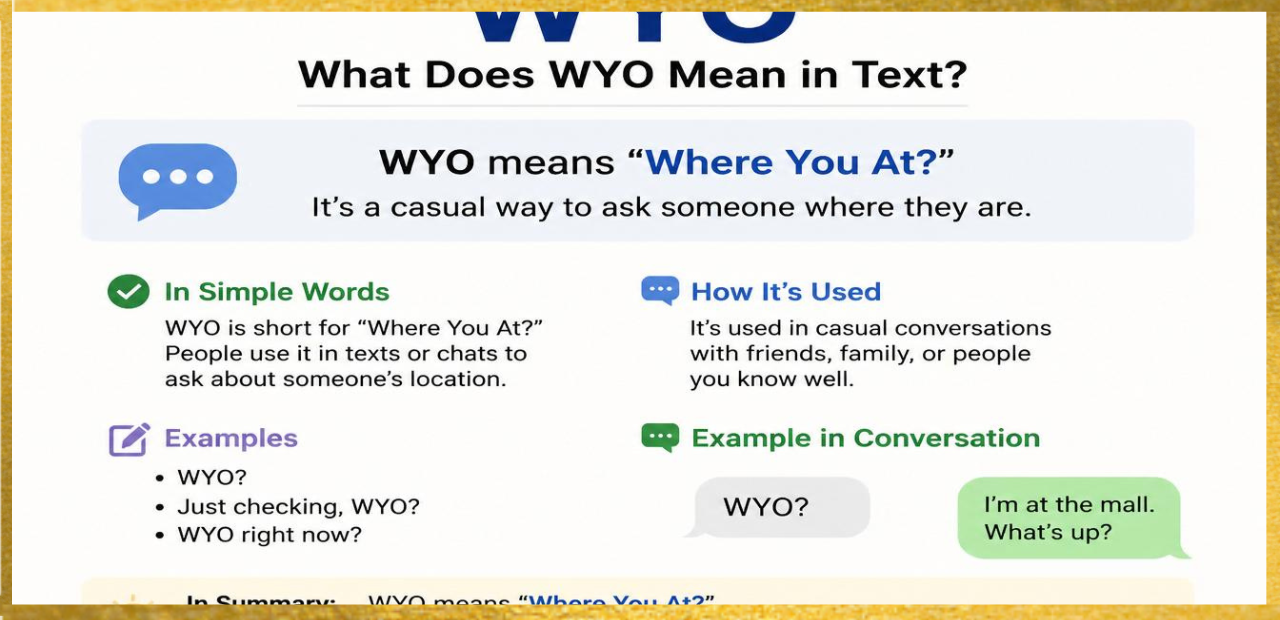 WYO meaning in text