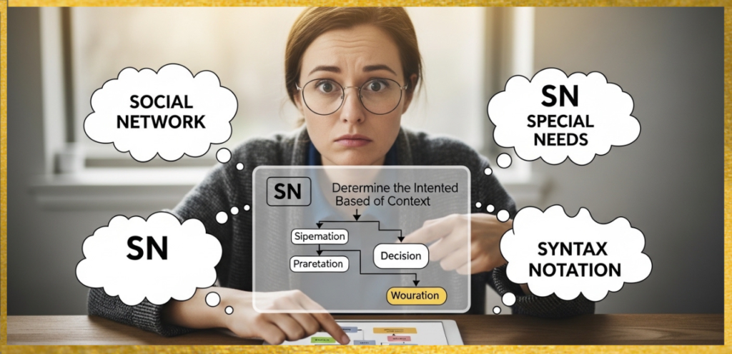 How to Figure Out Which SN Meaning Someone Intended