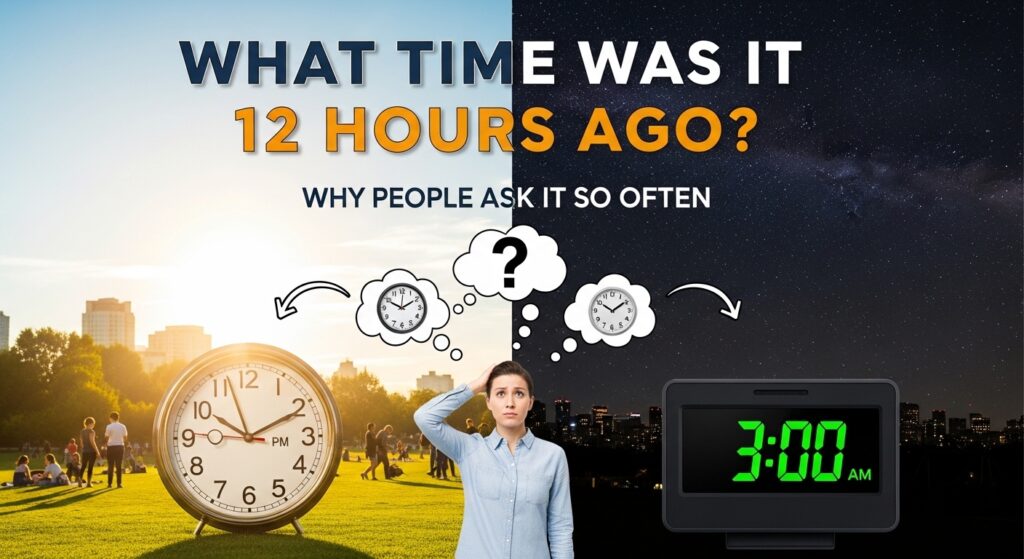What Time Was It 12 Hours Ago?