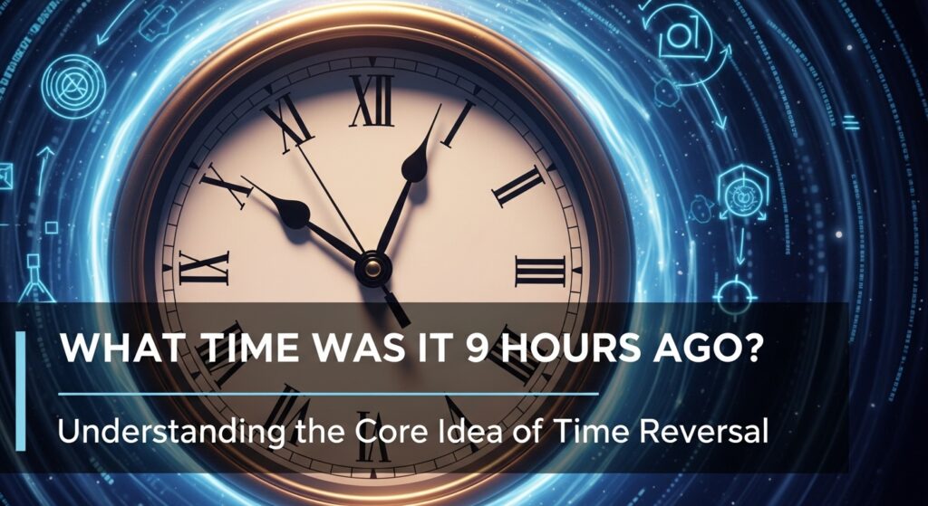 What Time Was It 9 Hours Ago? Understanding the Core Idea of Time Reversal
