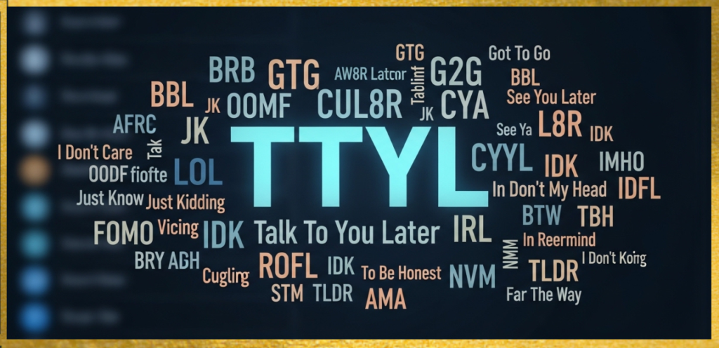Similar Slang Terms to TTYL