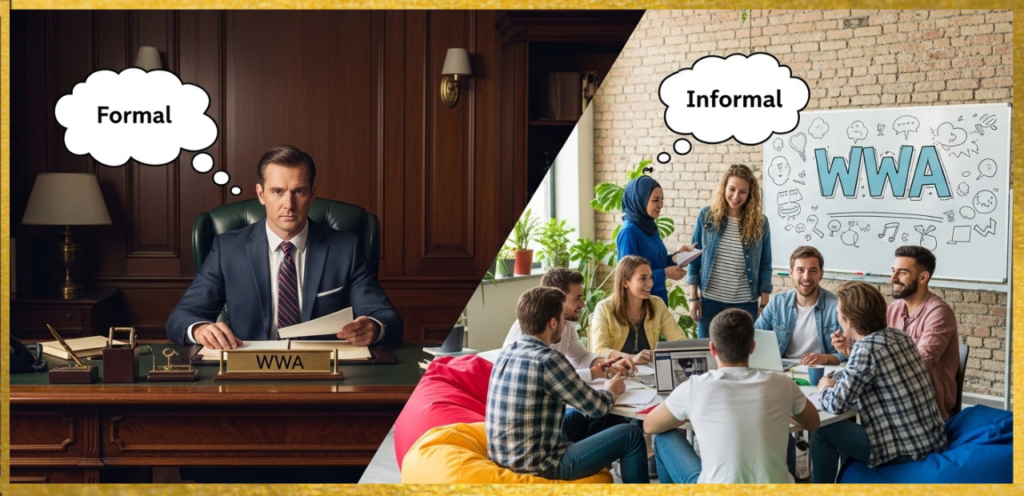 WWA formal or informal meaning