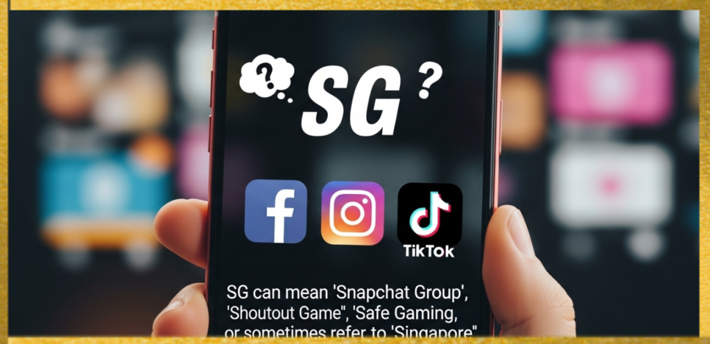 what does SG mean on social media