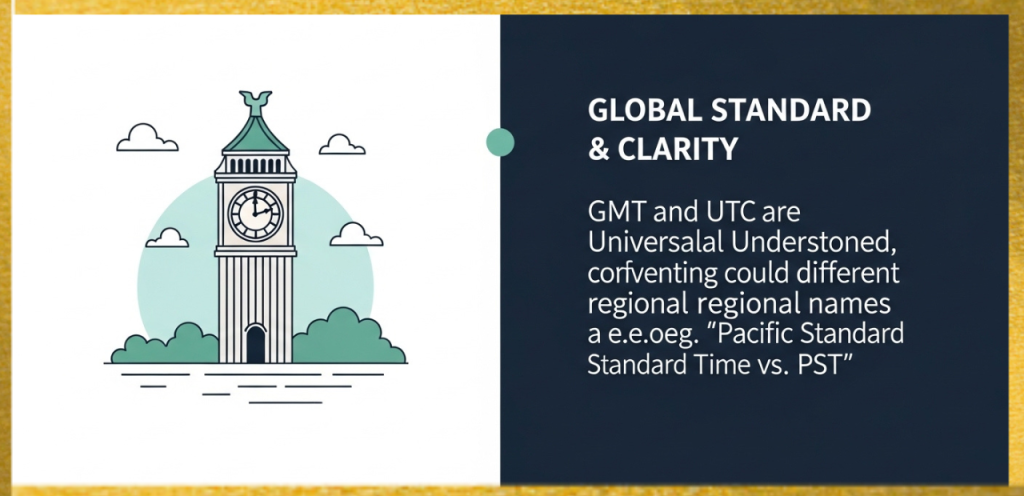 why people use gmt instead of full phrases