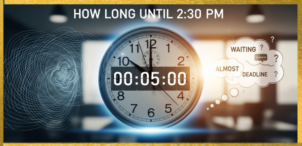 how long until 2:30 PM psychology of time anticipation