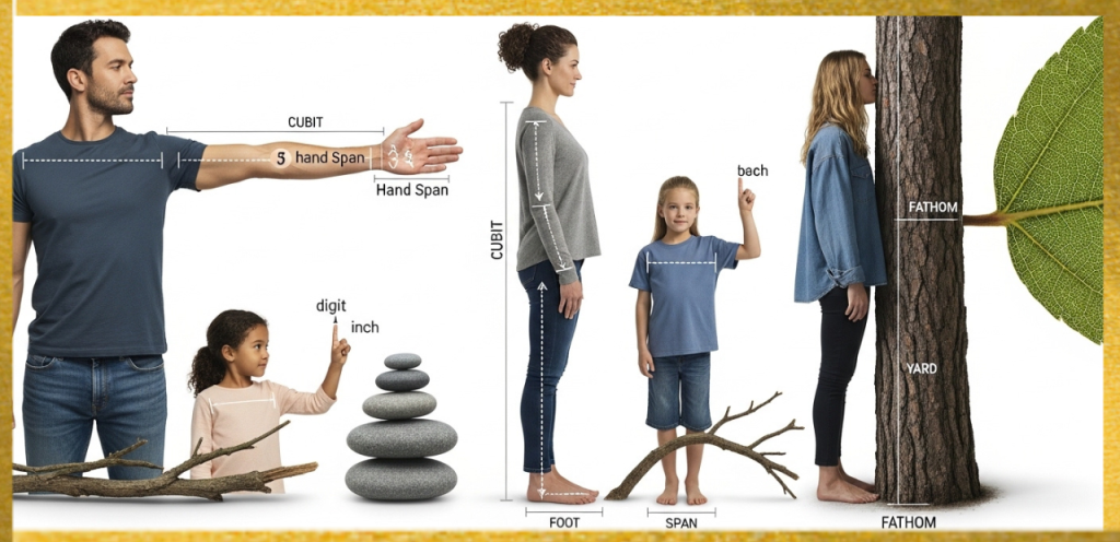 human body measurements as natural rulers