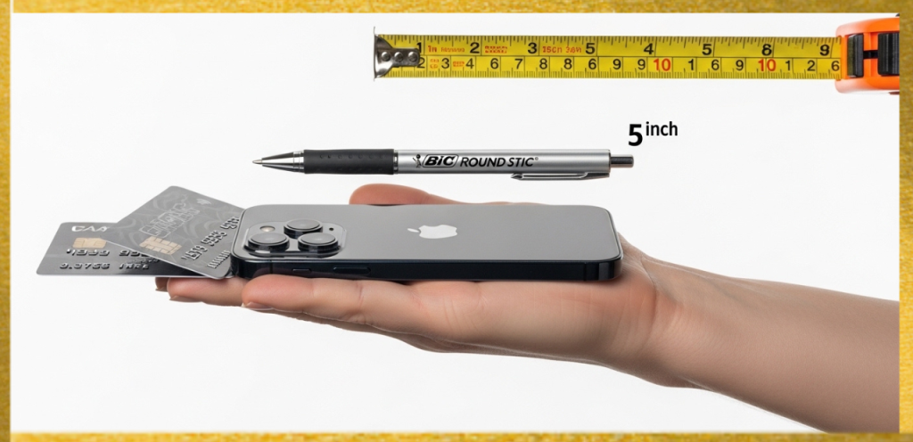 5 inches visual comparison