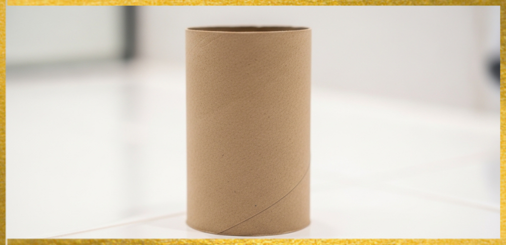 A Toilet Paper Roll Core