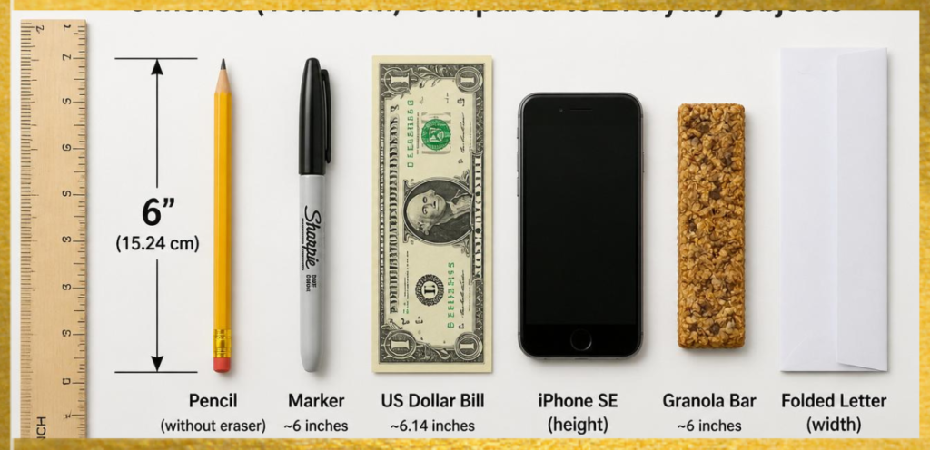 6 Inches Compared to Everyday Objects