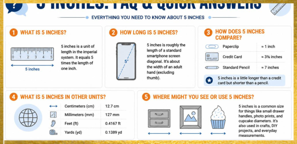 5 inches FAQ