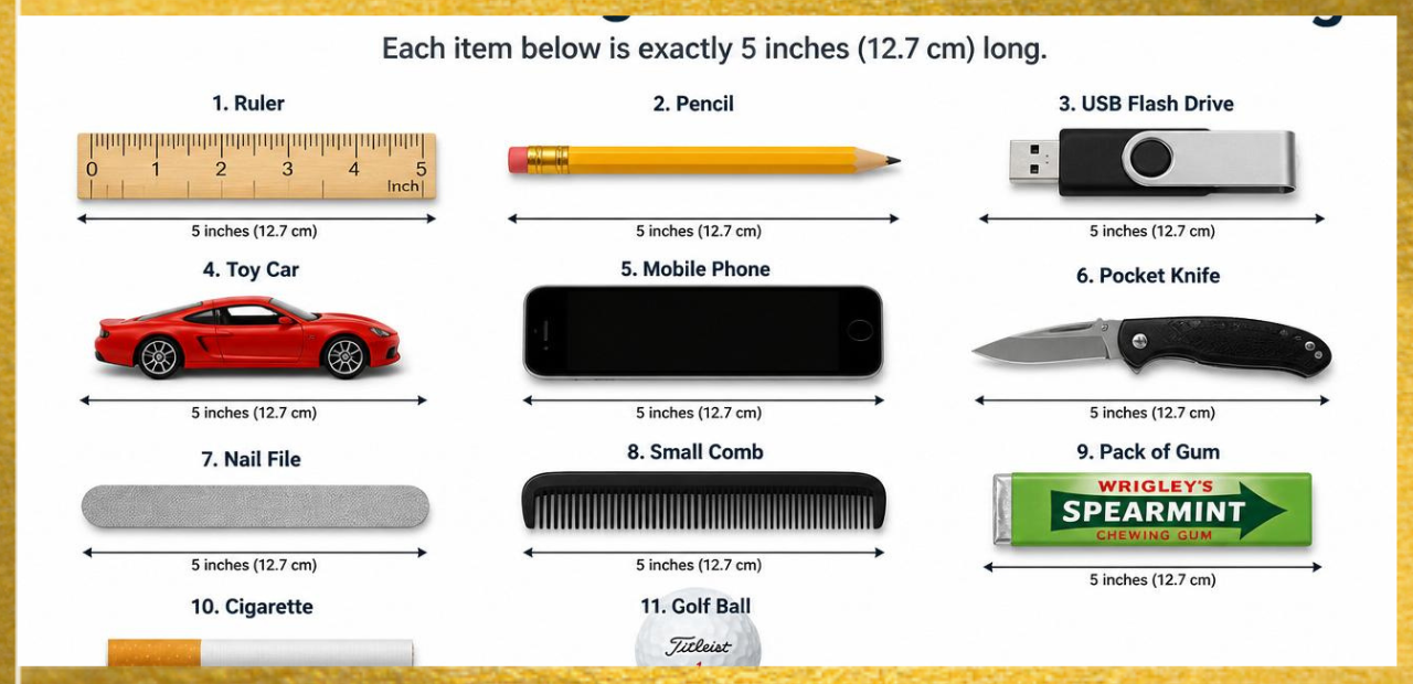 5 Inches Long