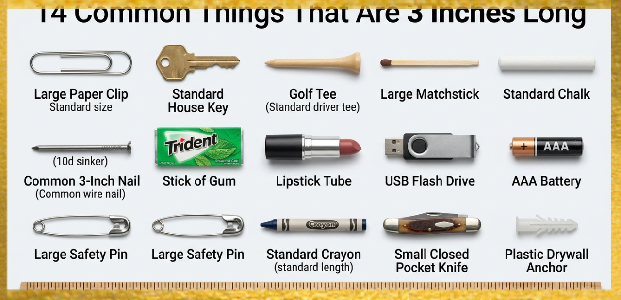 14 Common Things That Are 3 Inches Long