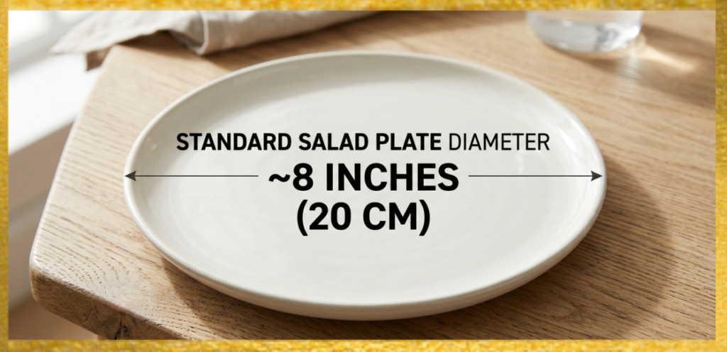 9. Salad Plate Diameter