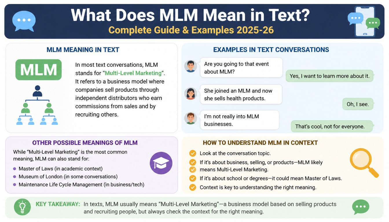 MLM meaning in text