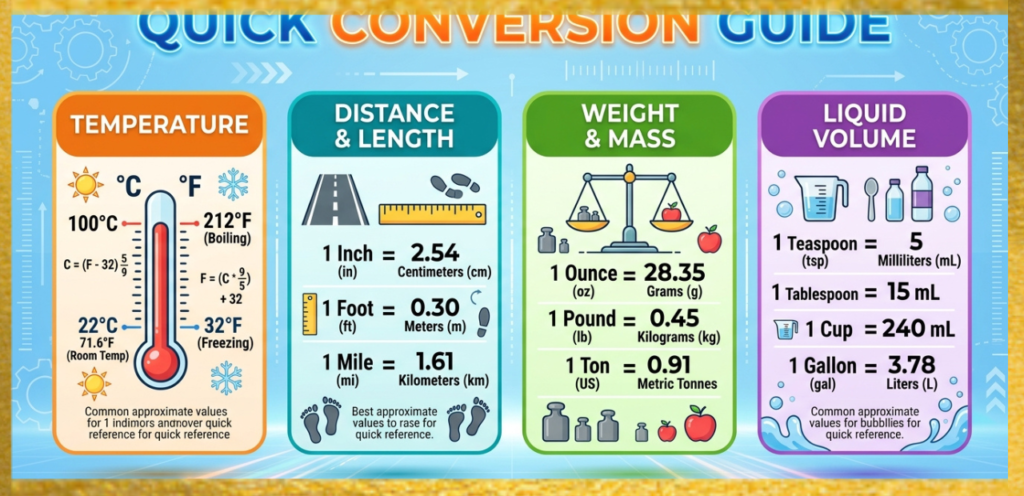 7 Inches Conversion Guide