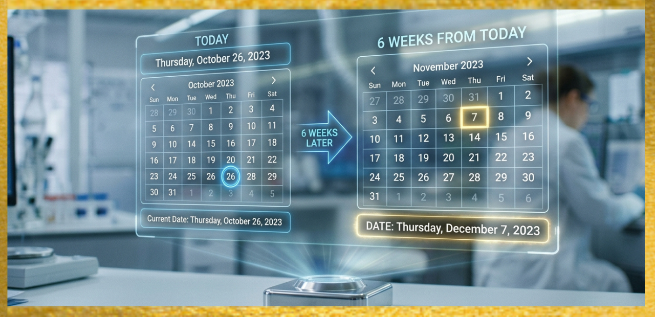 What Date Is 6 Weeks From Today