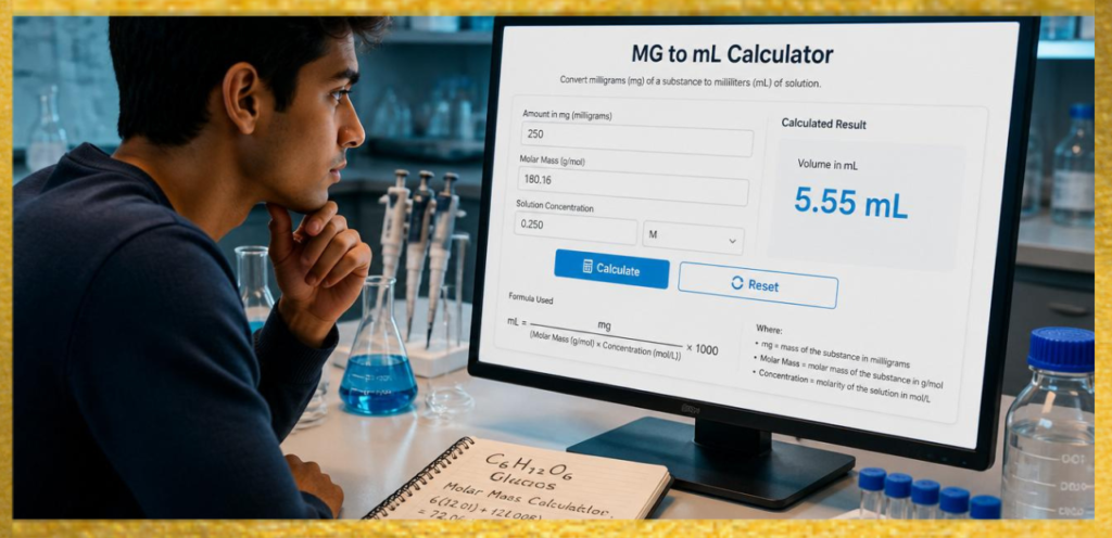 MG to mL Calculator