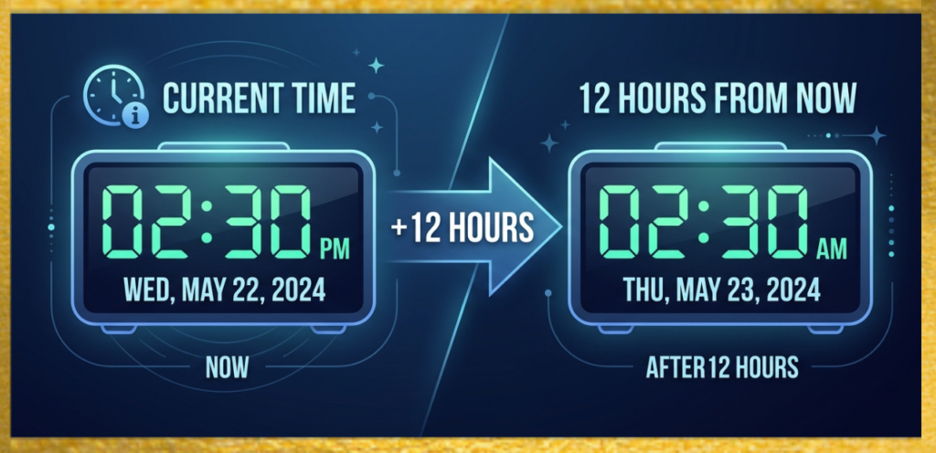 What Time Is 12 Hours From Now