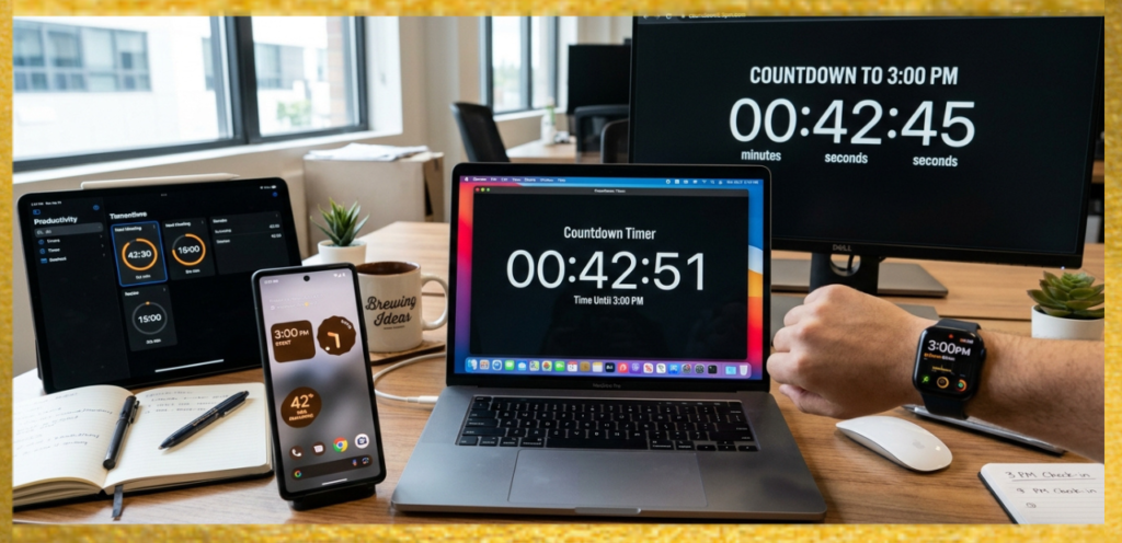 Digital Tools That Show How Long Until 3:00 PM