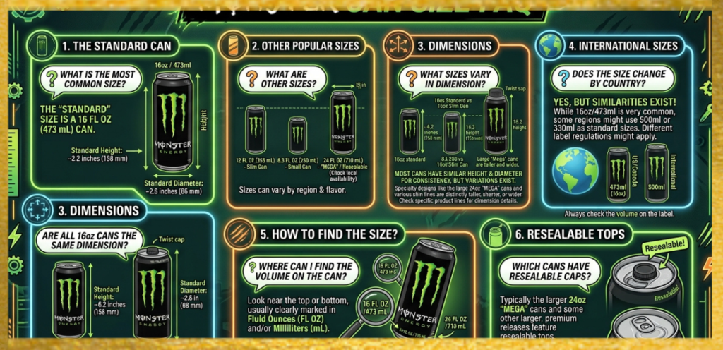 Monster Can Size FAQ