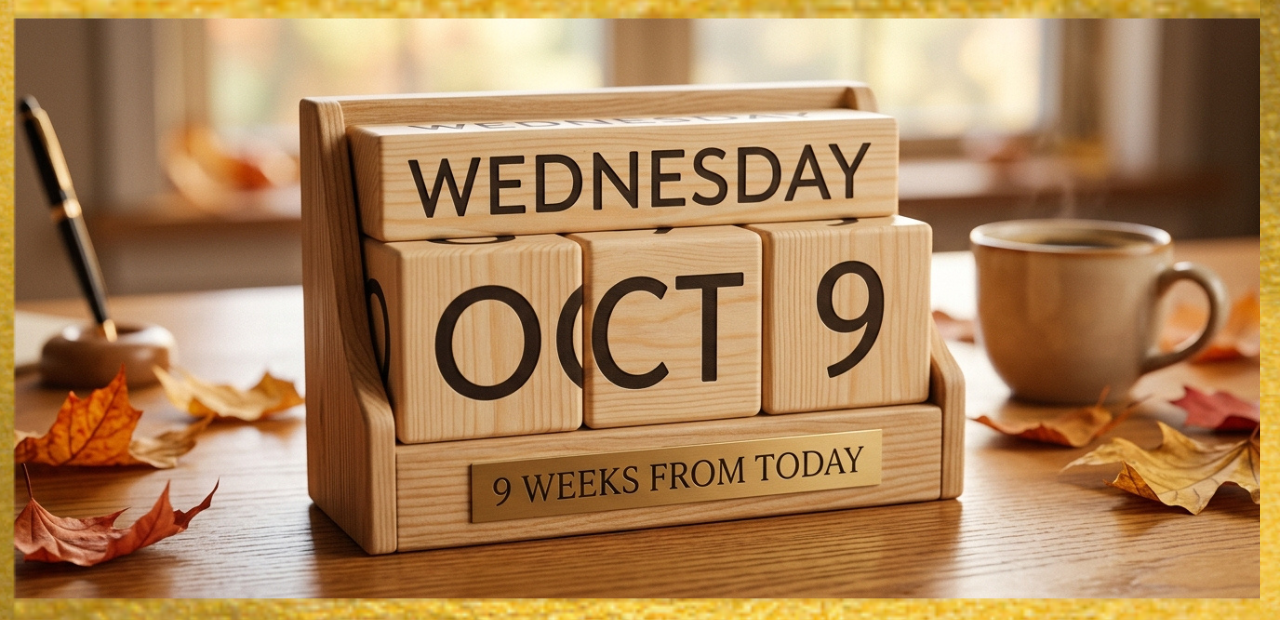 What Date Is 9 Weeks From Today