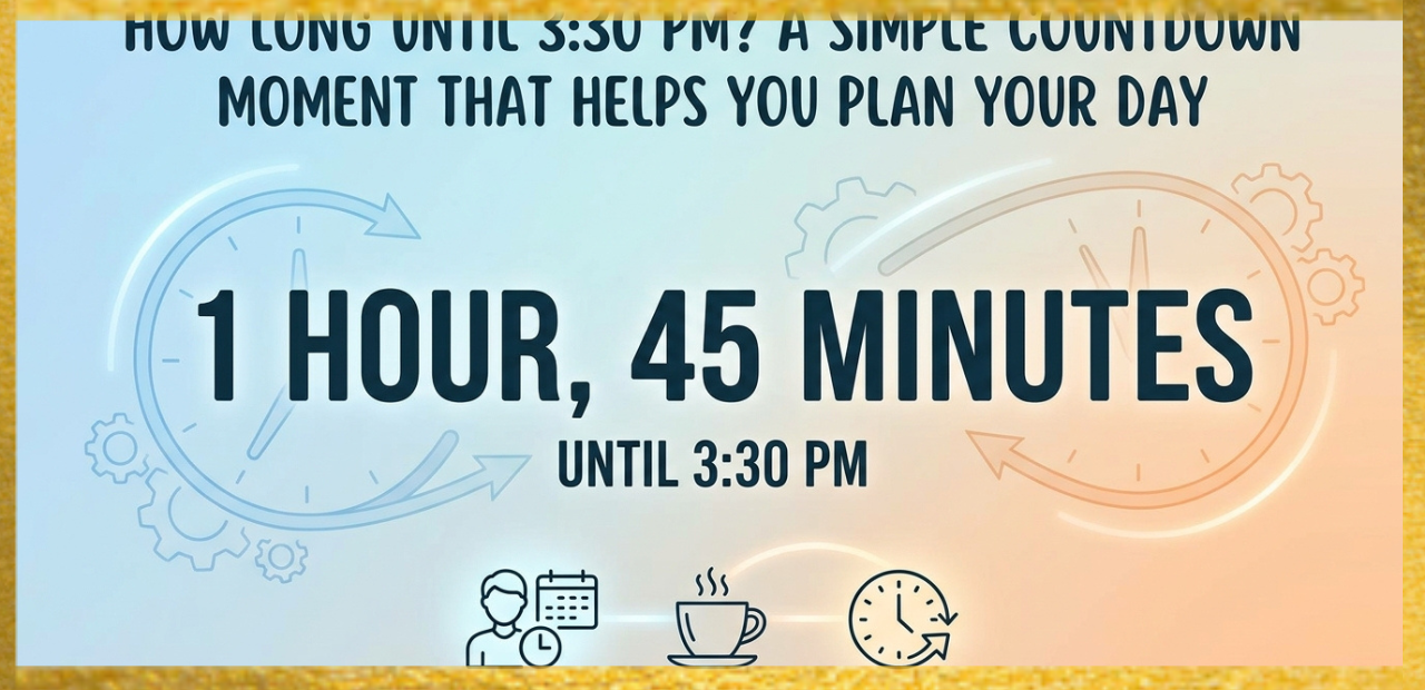 How Long Until 3:30 PM