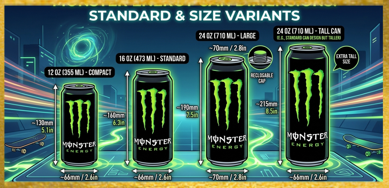 Monster Can Dimensions