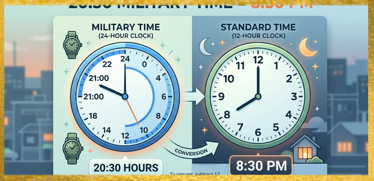 20:30 Military Time