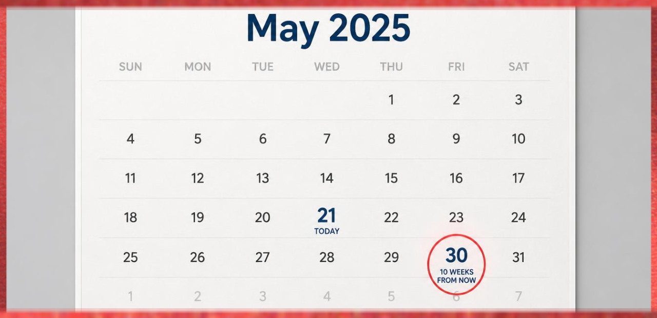 10 Weeks From Today