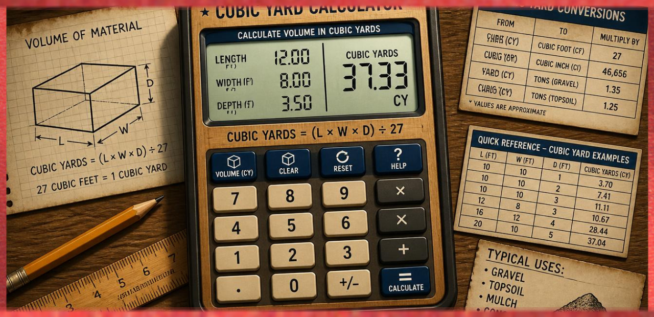 Cubic Yard Calculator