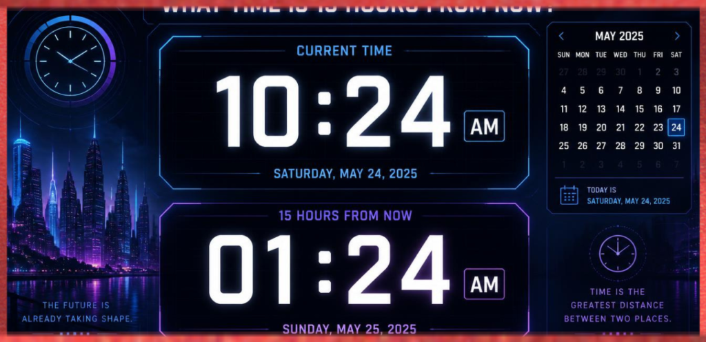 What Time Is 15 Hours From Now