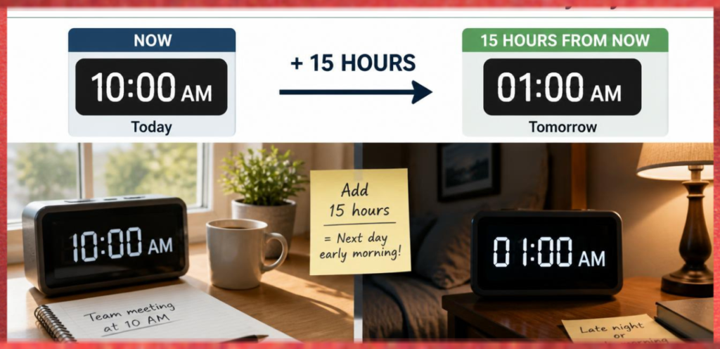15 Hours From Now in Everyday Life