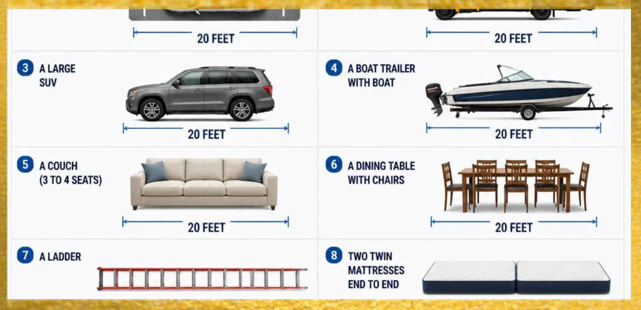 20 feet length comparison
