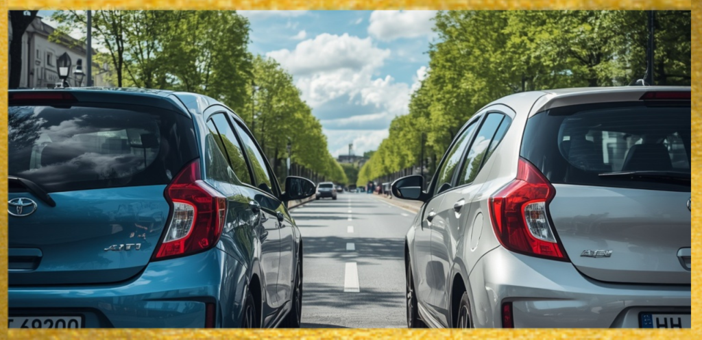 two compact cars length comparison