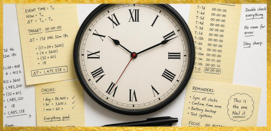 How to Calculate the Countdown Manually