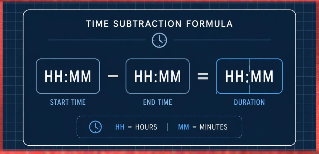 The Simple Time Subtraction Formula