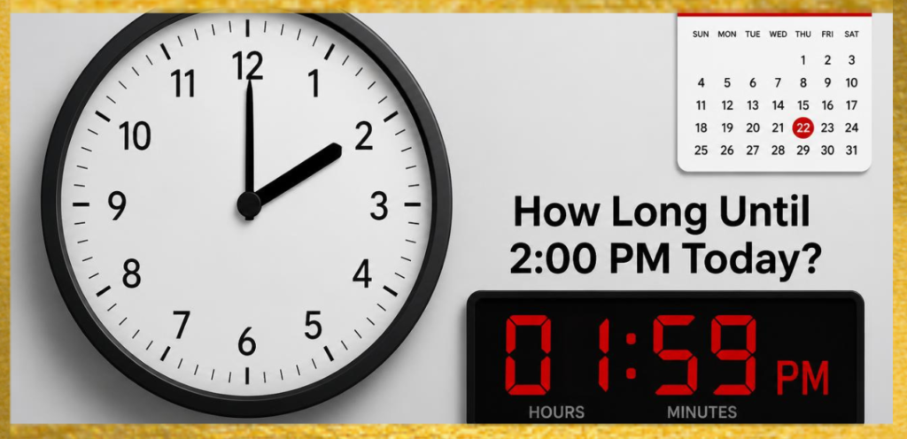 How Long Until 2:00 PM Today