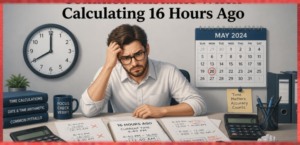Common Mistakes When Calculating 16 Hours Ago