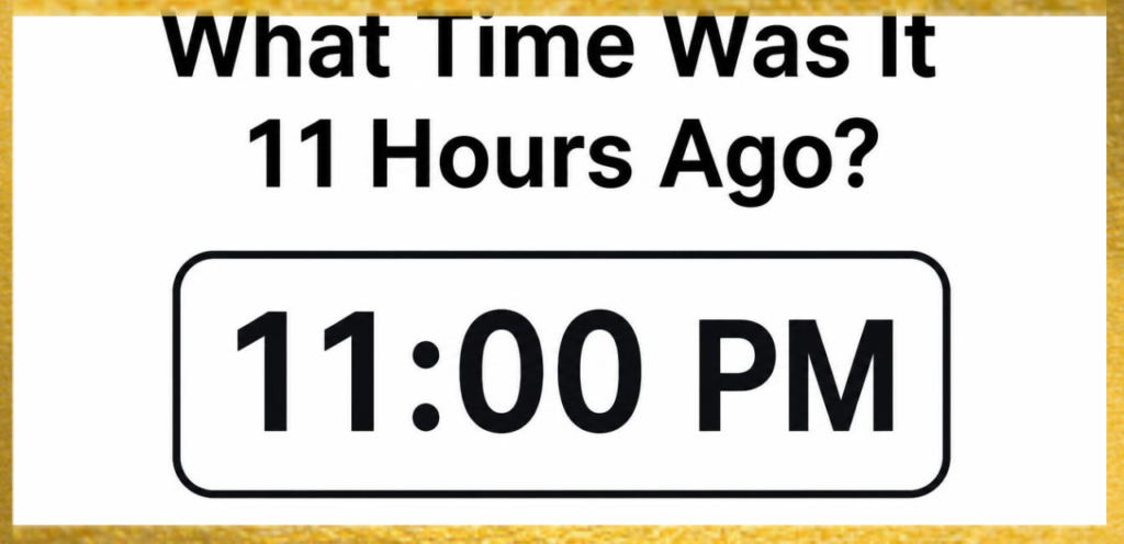 11 HOURS AGO