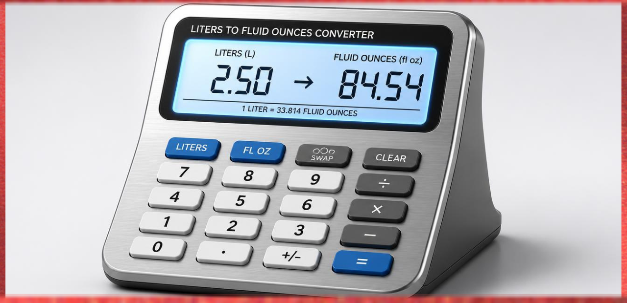 Liters to Fluid Ounces Converter