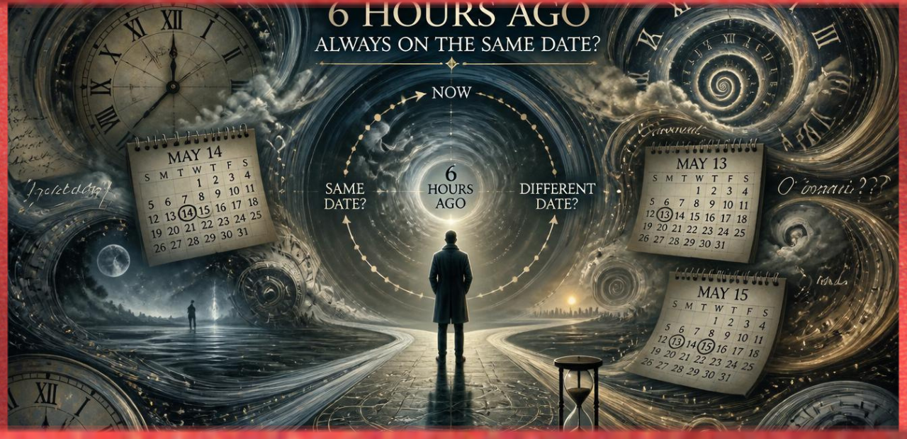 Is 6 Hours Ago Always on the Same Date?