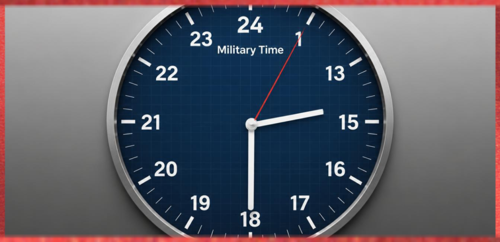 24-Hour Clock and Military Time