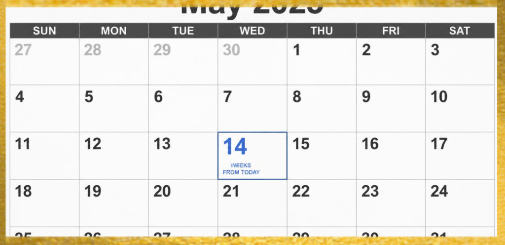 3 Weeks From Today: August 27, 2026